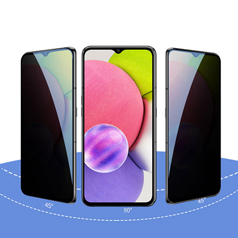 Schutzfolie Displayschutzfolie Panzerfolie Gehärtetes Glas Glasfolie Privacy Skins zum Aufkleben Panzerglas S09 für Samsung Galaxy A02s Klar