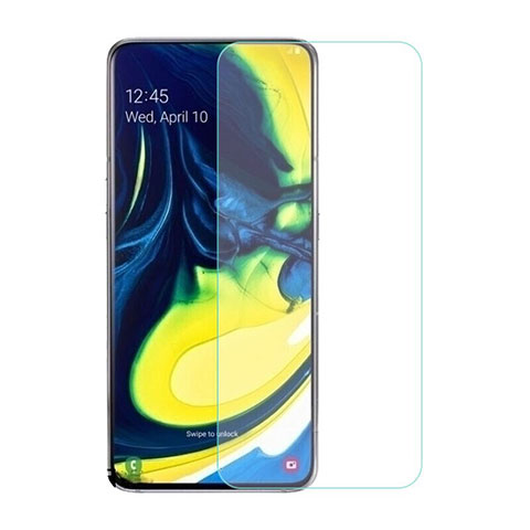 Schutzfolie Displayschutzfolie Panzerfolie Gehärtetes Glas Glasfolie Skins zum Aufkleben Panzerglas für Samsung Galaxy A80 Klar