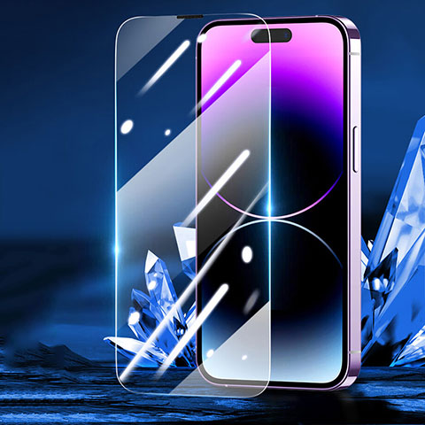 Schutzfolie Displayschutzfolie Panzerfolie Gehärtetes Glas Glasfolie Skins zum Aufkleben Panzerglas P01 für Apple iPhone 14 Pro Max Klar