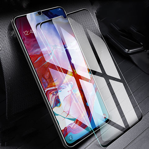 Schutzfolie Displayschutzfolie Panzerfolie Gehärtetes Glas Glasfolie Skins zum Aufkleben Panzerglas T01 für Samsung Galaxy A70S Klar