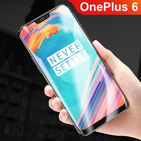 Schutzfolie Displayschutzfolie Panzerfolie Skins zum Aufkleben Full Coverage F01 für OnePlus 6 Klar