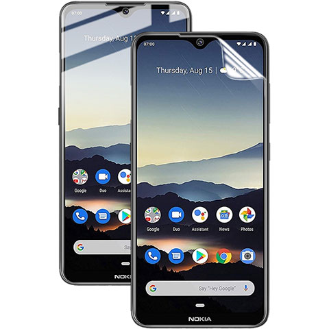 Schutzfolie Displayschutzfolie Panzerfolie Skins zum Aufkleben Full Coverage für Nokia 7.2 Klar