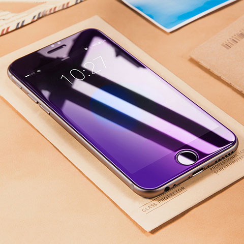 Schutzfolie Displayschutzfolie Panzerfolie Skins zum Aufkleben Gehärtetes Glas Glasfolie Anti Blue Ray B01 für Apple iPhone 6 Blau