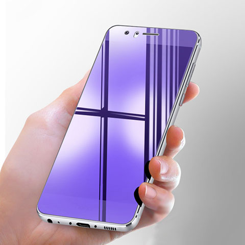 Schutzfolie Displayschutzfolie Panzerfolie Skins zum Aufkleben Gehärtetes Glas Glasfolie Anti Blue Ray B02 für Huawei P10 Blau