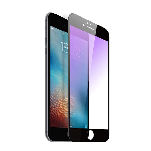 Schutzfolie Displayschutzfolie Panzerfolie Skins zum Aufkleben Gehärtetes Glas Glasfolie Anti Blue Ray für Apple iPhone 6 Plus Schwarz