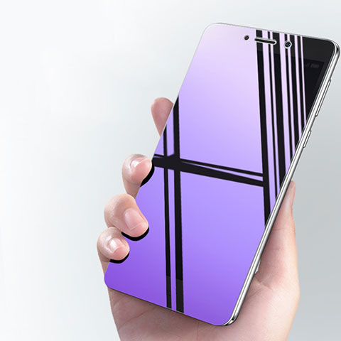 Schutzfolie Displayschutzfolie Panzerfolie Skins zum Aufkleben Gehärtetes Glas Glasfolie Anti Blue Ray für Huawei Honor 6X Pro Blau