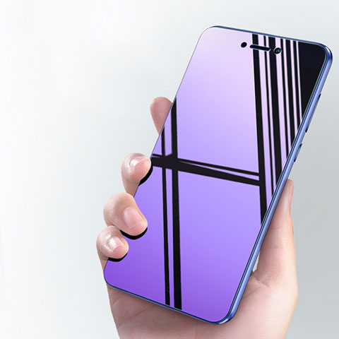 Schutzfolie Displayschutzfolie Panzerfolie Skins zum Aufkleben Gehärtetes Glas Glasfolie Anti Blue Ray für Huawei Honor 8 Lite Blau