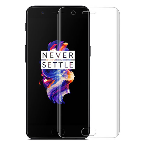 Schutzfolie Displayschutzfolie Panzerfolie Skins zum Aufkleben Gehärtetes Glas Glasfolie T02 für OnePlus 5 Klar