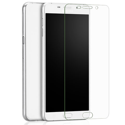 Schutzfolie Displayschutzfolie Panzerfolie Skins zum Aufkleben Gehärtetes Glas Glasfolie T02 für Samsung Galaxy A9 (2016) A9000 Klar