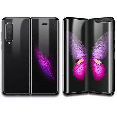 Schutzfolie Displayschutzfolie Panzerfolie Vorder und Rückseite Skins zum Aufkleben F01 für Samsung Galaxy Fold Klar