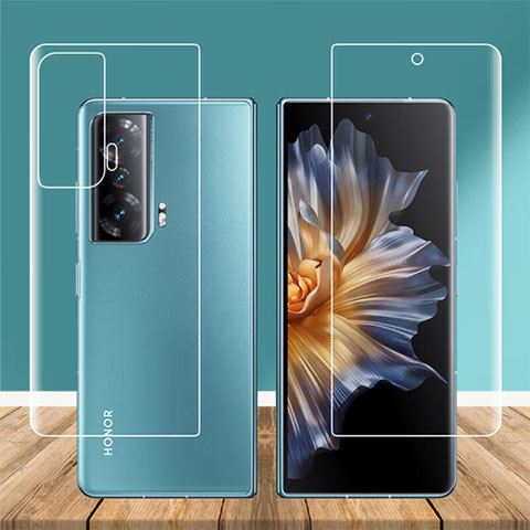 Schutzfolie Displayschutzfolie Panzerfolie Vorder und Rückseite Skins zum Aufkleben F06 für Huawei Honor Magic V 5G Klar