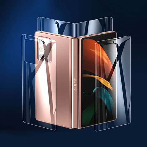 Schutzfolie Displayschutzfolie Panzerfolie Vorder und Rückseite Skins zum Aufkleben F06 für Samsung Galaxy Z Fold3 5G Klar