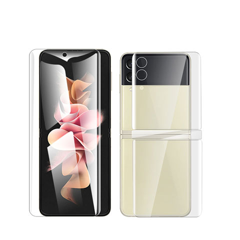 Schutzfolie Displayschutzfolie Panzerfolie Vorder und Rückseite Skins zum Aufkleben F07 für Samsung Galaxy Z Flip3 5G Klar