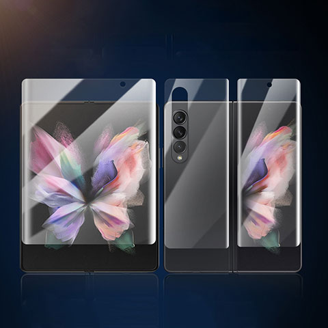 Schutzfolie Displayschutzfolie Panzerfolie Vorder und Rückseite Skins zum Aufkleben F08 für Samsung Galaxy Z Fold4 5G Klar