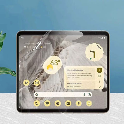 Schutzfolie Displayschutzfolie Panzerfolie Vorder und Rückseite Skins zum Aufkleben für Google Pixel Fold 5G Klar