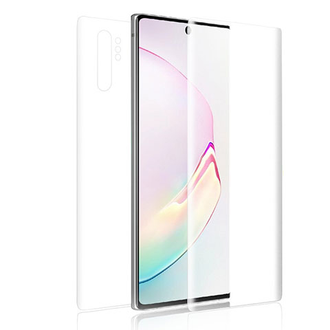 Schutzfolie Displayschutzfolie Panzerfolie Vorder und Rückseite Skins zum Aufkleben für Samsung Galaxy Note 10 Plus 5G Klar