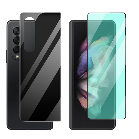 Schutzfolie Displayschutzfolie Panzerfolie Vorder und Rückseite Skins zum Aufkleben S04 für Samsung Galaxy Z Fold4 5G Klar