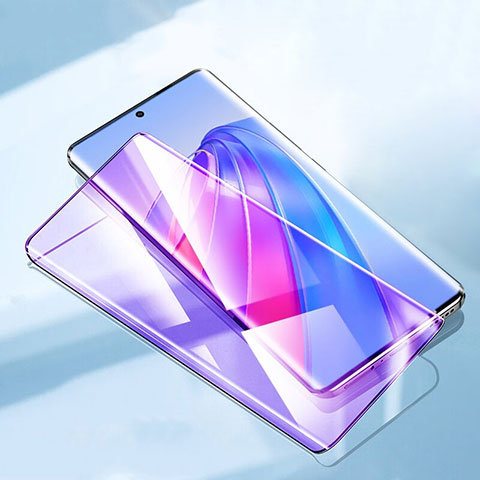 Schutzfolie Full Coverage Displayschutzfolie Panzerfolie Gehärtetes Glas Glasfolie Anti Blue Ray Skins zum Aufkleben Panzerglas F02 für Huawei Honor 60 5G Schwarz