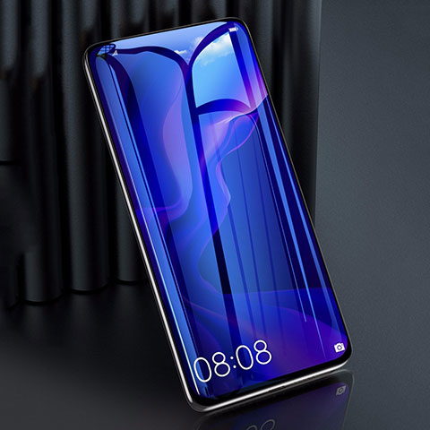 Schutzfolie Full Coverage Displayschutzfolie Panzerfolie Gehärtetes Glas Glasfolie Anti Blue Ray Skins zum Aufkleben Panzerglas F02 für Huawei Nova 6 SE Schwarz