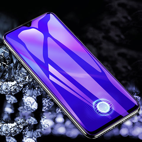 Schutzfolie Full Coverage Displayschutzfolie Panzerfolie Gehärtetes Glas Glasfolie Anti Blue Ray Skins zum Aufkleben Panzerglas F02 für Vivo S1 Pro Schwarz