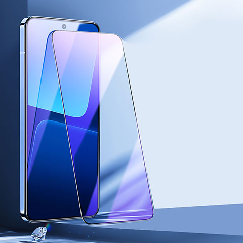 Schutzfolie Full Coverage Displayschutzfolie Panzerfolie Gehärtetes Glas Glasfolie Anti Blue Ray Skins zum Aufkleben Panzerglas F02 für Xiaomi Mi 13 5G Schwarz