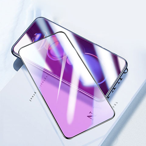 Schutzfolie Full Coverage Displayschutzfolie Panzerfolie Gehärtetes Glas Glasfolie Anti Blue Ray Skins zum Aufkleben Panzerglas F02 für Xiaomi Redmi K50i 5G Schwarz