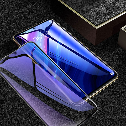 Schutzfolie Full Coverage Displayschutzfolie Panzerfolie Gehärtetes Glas Glasfolie Anti Blue Ray Skins zum Aufkleben Panzerglas für Huawei Enjoy 20 Pro 5G Schwarz