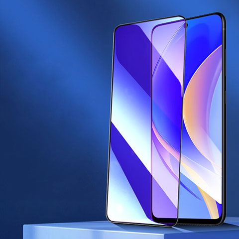 Schutzfolie Full Coverage Displayschutzfolie Panzerfolie Gehärtetes Glas Glasfolie Anti Blue Ray Skins zum Aufkleben Panzerglas für Huawei Enjoy 50 Pro Schwarz