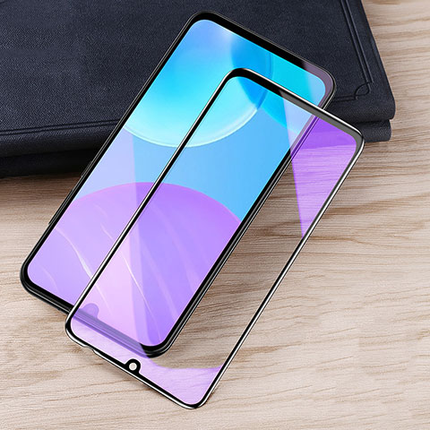 Schutzfolie Full Coverage Displayschutzfolie Panzerfolie Gehärtetes Glas Glasfolie Anti Blue Ray Skins zum Aufkleben Panzerglas für Huawei Honor 30 Lite 5G Schwarz