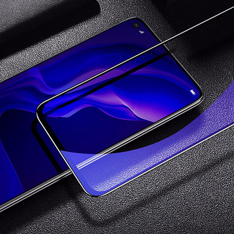 Schutzfolie Full Coverage Displayschutzfolie Panzerfolie Gehärtetes Glas Glasfolie Anti Blue Ray Skins zum Aufkleben Panzerglas für Huawei Nova 6 SE Schwarz