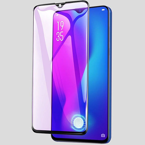 Schutzfolie Full Coverage Displayschutzfolie Panzerfolie Gehärtetes Glas Glasfolie Anti Blue Ray Skins zum Aufkleben Panzerglas für Realme X2 Schwarz