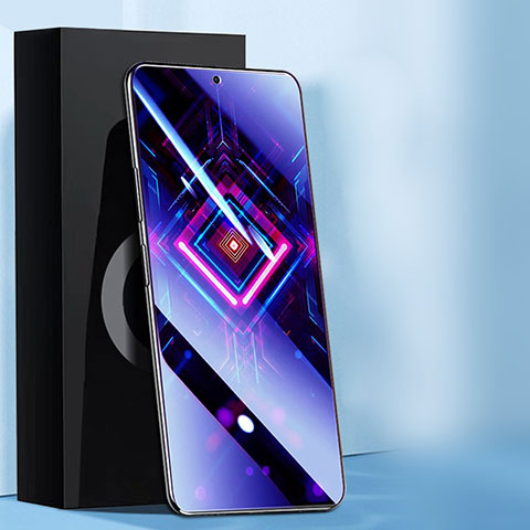 Schutzfolie Full Coverage Displayschutzfolie Panzerfolie Gehärtetes Glas Glasfolie Anti Blue Ray Skins zum Aufkleben Panzerglas für Xiaomi Poco F3 GT 5G Schwarz