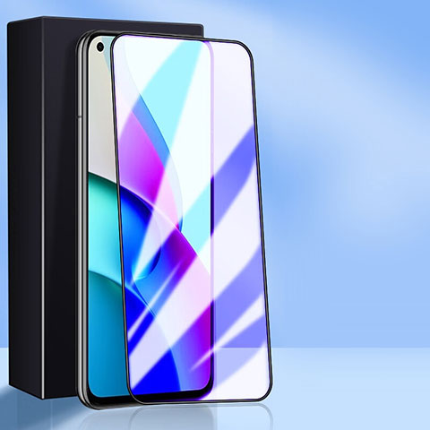 Schutzfolie Full Coverage Displayschutzfolie Panzerfolie Gehärtetes Glas Glasfolie Anti Blue Ray Skins zum Aufkleben Panzerglas für Xiaomi Redmi Note 9 5G Schwarz