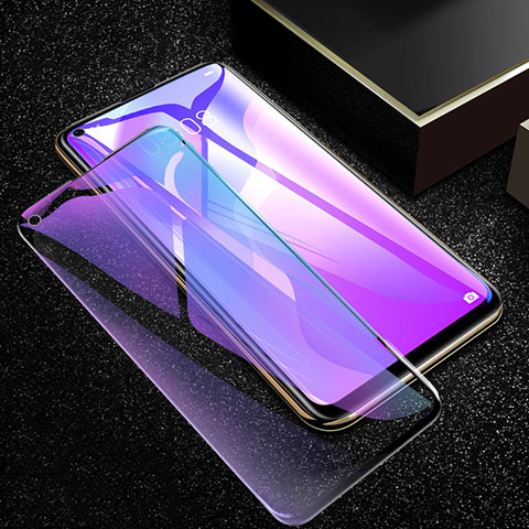 Schutzfolie Full Coverage Displayschutzfolie Panzerfolie Gehärtetes Glas Glasfolie Anti Blue Ray Skins zum Aufkleben Panzerglas K01 für Huawei P40 Lite 5G Schwarz