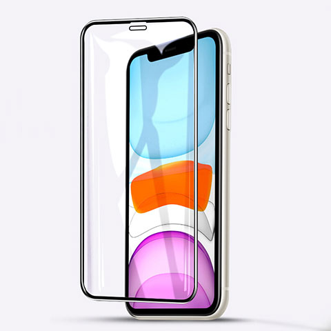 Schutzfolie Full Coverage Displayschutzfolie Panzerfolie Gehärtetes Glas Glasfolie Skins zum Aufkleben Panzerglas F02 für Apple iPhone 11 Pro Schwarz