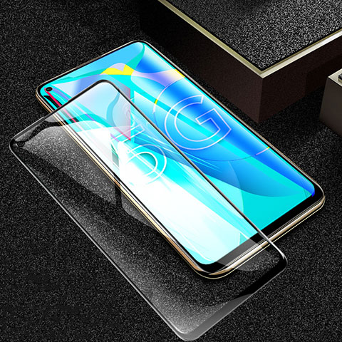 Schutzfolie Full Coverage Displayschutzfolie Panzerfolie Gehärtetes Glas Glasfolie Skins zum Aufkleben Panzerglas F02 für Huawei Honor 30S Schwarz