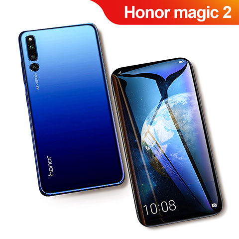 Schutzfolie Full Coverage Displayschutzfolie Panzerfolie Gehärtetes Glas Glasfolie Skins zum Aufkleben Panzerglas F02 für Huawei Honor Magic 2 Schwarz