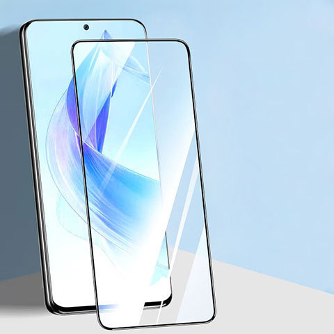 Schutzfolie Full Coverage Displayschutzfolie Panzerfolie Gehärtetes Glas Glasfolie Skins zum Aufkleben Panzerglas F02 für Huawei Honor X30i Schwarz