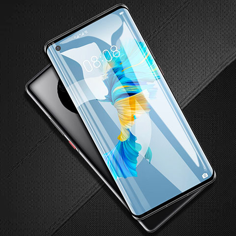 Schutzfolie Full Coverage Displayschutzfolie Panzerfolie Gehärtetes Glas Glasfolie Skins zum Aufkleben Panzerglas F02 für Huawei Mate 40 Schwarz