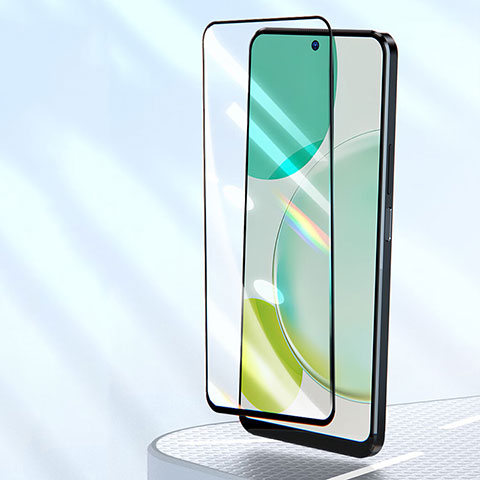 Schutzfolie Full Coverage Displayschutzfolie Panzerfolie Gehärtetes Glas Glasfolie Skins zum Aufkleben Panzerglas F02 für Huawei Nova 11i Schwarz