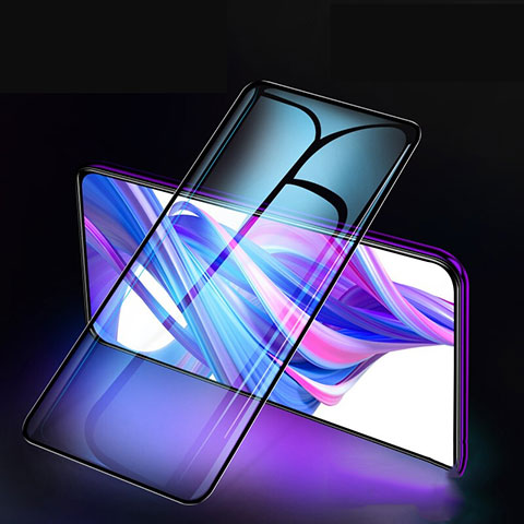 Schutzfolie Full Coverage Displayschutzfolie Panzerfolie Gehärtetes Glas Glasfolie Skins zum Aufkleben Panzerglas F02 für Huawei P Smart Z (2019) Schwarz