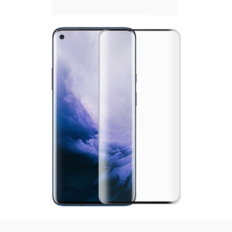 Schutzfolie Full Coverage Displayschutzfolie Panzerfolie Gehärtetes Glas Glasfolie Skins zum Aufkleben Panzerglas F02 für OnePlus 8 Pro Schwarz