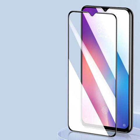 Schutzfolie Full Coverage Displayschutzfolie Panzerfolie Gehärtetes Glas Glasfolie Skins zum Aufkleben Panzerglas F02 für Oppo A17K Schwarz