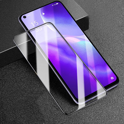 Schutzfolie Full Coverage Displayschutzfolie Panzerfolie Gehärtetes Glas Glasfolie Skins zum Aufkleben Panzerglas F02 für Oppo Find X3 Lite 5G Schwarz