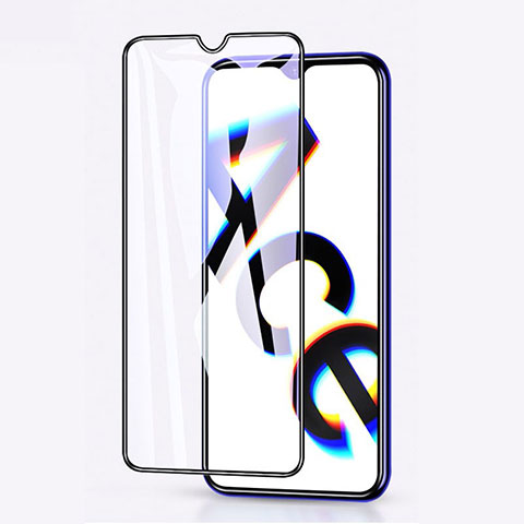 Schutzfolie Full Coverage Displayschutzfolie Panzerfolie Gehärtetes Glas Glasfolie Skins zum Aufkleben Panzerglas F02 für Oppo Reno Ace Schwarz