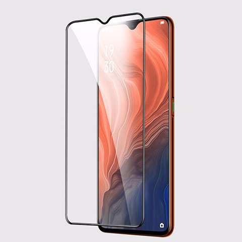 Schutzfolie Full Coverage Displayschutzfolie Panzerfolie Gehärtetes Glas Glasfolie Skins zum Aufkleben Panzerglas F02 für Oppo Reno Z Schwarz