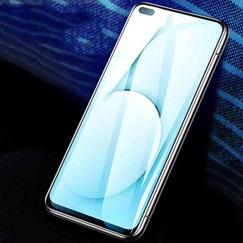 Schutzfolie Full Coverage Displayschutzfolie Panzerfolie Gehärtetes Glas Glasfolie Skins zum Aufkleben Panzerglas F02 für Realme X50t 5G Schwarz