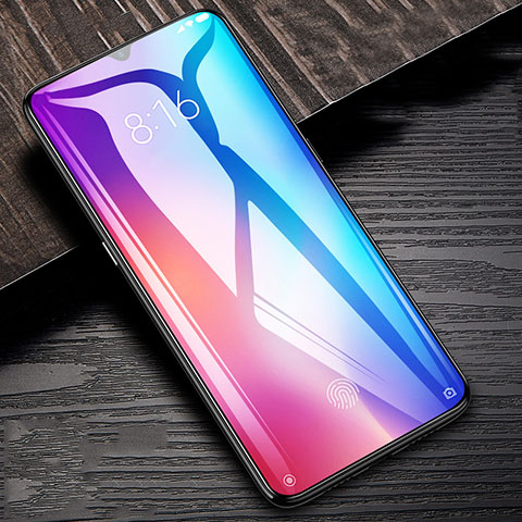 Schutzfolie Full Coverage Displayschutzfolie Panzerfolie Gehärtetes Glas Glasfolie Skins zum Aufkleben Panzerglas F02 für Xiaomi Mi 9 Lite Schwarz