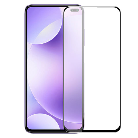 Schutzfolie Full Coverage Displayschutzfolie Panzerfolie Gehärtetes Glas Glasfolie Skins zum Aufkleben Panzerglas F02 für Xiaomi Poco X2 Schwarz