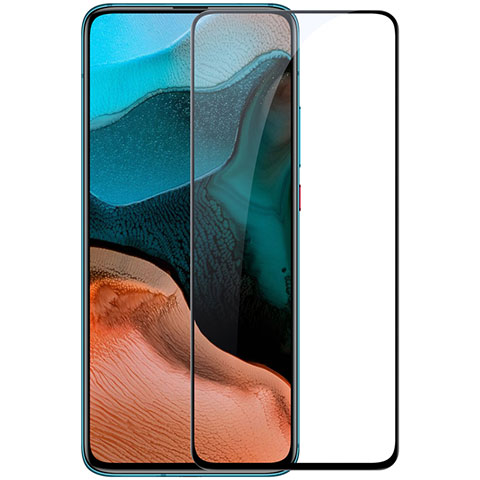 Schutzfolie Full Coverage Displayschutzfolie Panzerfolie Gehärtetes Glas Glasfolie Skins zum Aufkleben Panzerglas F02 für Xiaomi Redmi K30 Pro 5G Schwarz